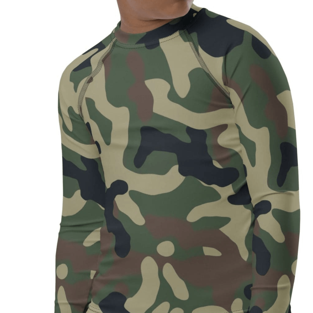 YOUTH COMPRESSION SHIRT LONG SLEEVE, CAMO TRIUMPH