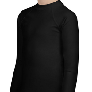 Black Youth Compression Shirt - Busy Body Kids