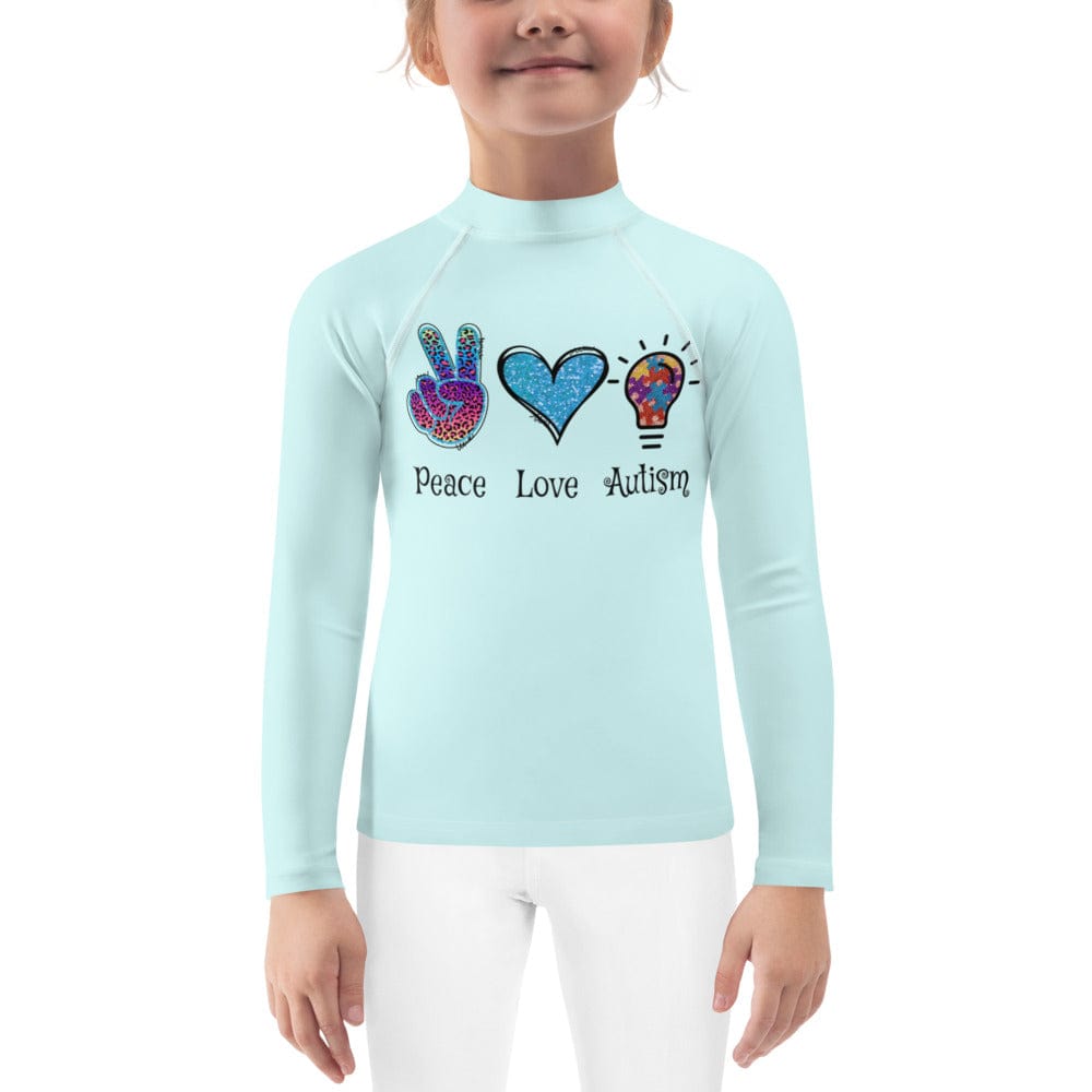 Peace Love Autism Child Compression Shirt